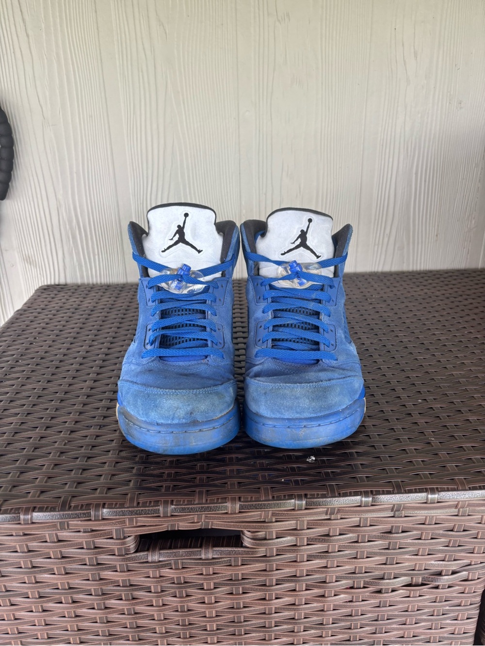 Air Jordan 5 Blue Suede Size 11.5 Retro V Nike Sneakers